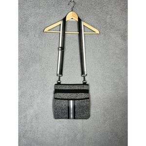 Haute Shore Crossbody Bag Purse Shoulder Neoprene Gray Black
